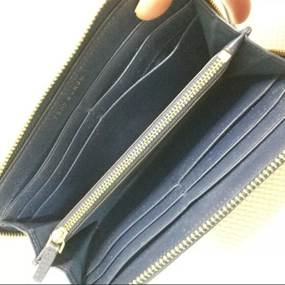 Tory Burch Blue Bifold Wallet - Picture 6 of 7